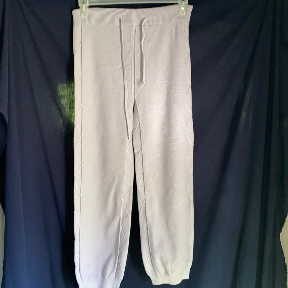 Grey Sweater Knit Pants